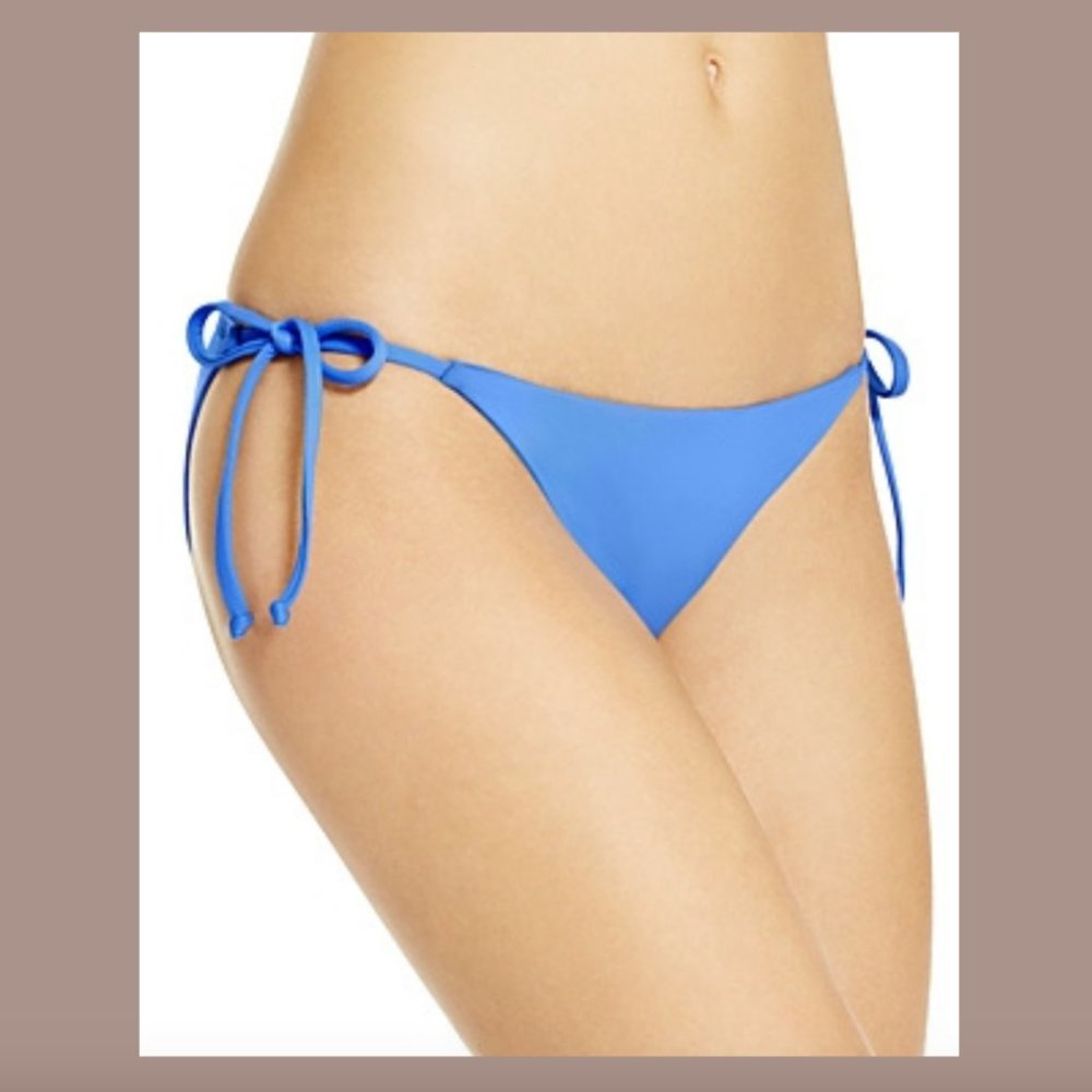 NEW‎ $38 Becca Color Code Side Tie Basic Fit Bikini Bottoms CHB [ Medium ] #4007